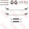 Set accesorii, sabot de frana RENAULT KANGOO (KC0/1) (1997 - 2007) TRW SFK311