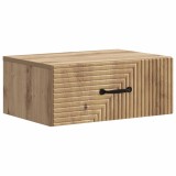 vidaXL Dulap de noapte suspendat Stejar Artizanal 49 x 34,5 x 20 cm 898633