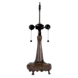 Baza veioza fier maro Tiffany 31x85 cm