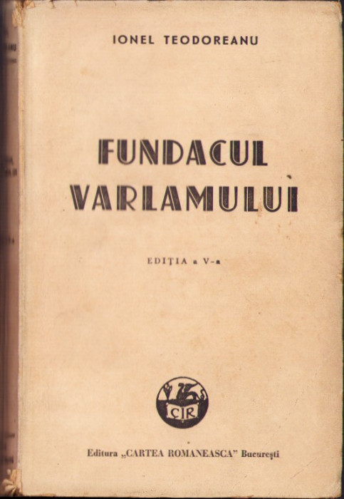 HST C3973N Fundacul Varlamului de Ionel Teodoreanu 1945