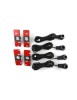 Set 4 senzori parcare tip OEM look 16.5mm diferite culori cu freza inclusa Argintiu