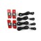 Set 4 senzori parcare tip OEM look 16.5mm diferite culori cu freza inclusa Argintiu