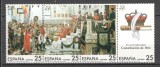 Spania.1987 175 ani Constitutia de la Cadiz:Pictura-streif SS.256, Nestampilat