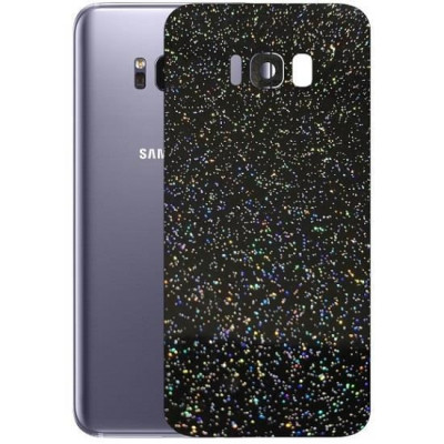 Set Folii Skin Acoperire 360 Compatibile cu Samsung Galaxy S8 Plus (2 Buc) - ApcGsm Wraps Galactic Rainbow foto