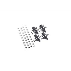 Set 4 Lansete crap Adrena echipate cu 4 Mulinete IE8000