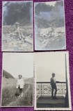 Set de 4 Fotografii, Geo Litarczek, parintele radiologiei romanesti, la Busteni 1930/1934