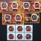 R.DU TCHAD-MASINI DE POMPIERI-SET 6 V.+4 S/Sh.NEOBLITERATE-NEDANTELATE-MNH** - EP 085