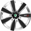 Set 4 Capace Roti GTX Carbon Gri-Negru R14, Pentru Skoda, Autohelix MSA