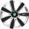 Set 4 Capace Roti GTX Carbon Gri-Negru R14, Pentru Skoda