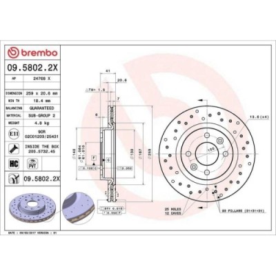 Set disc frana Dacia 1410 Saloon 09.85-12.98, Logan (Ls) 08.04-, Logan Express (Fs) 10.07-, Logan 2 10.12-, Logan Mcv (Ks) 02.07-, Sandero 06.08-; Da foto
