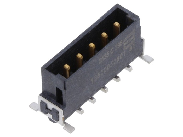 Conector PCB-PCB tată 5 pini 2,54mm