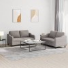 VidaXL Set de canapea cu perne, 2 piese, gri taupe, material textil 3201809