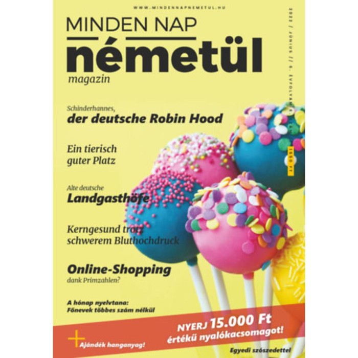 Minden Nap N&eacute;met&uuml;l - 2022. j&uacute;nius - 6. &eacute;vfolyam 6. sz&aacute;m