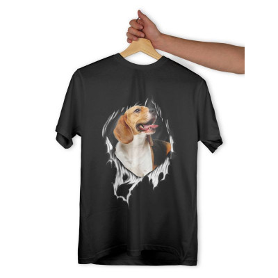 Tricou personalizat dama &amp;quot;BEAGLE&amp;quot;, Negru, Marime L foto