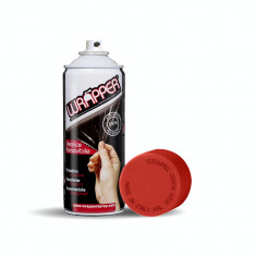 Vopsea spray cauciucata Wrapper 400ml - Rosu Trafic - RAL3020 Garage AutoRide foto