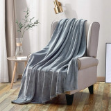 Pătură de flanel stan, ușoară, super moale, ultra luxoasă, din fleece, cu imprim, Oem