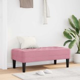 VidaXL Bancă Roz 113x57x39 cm Catifea