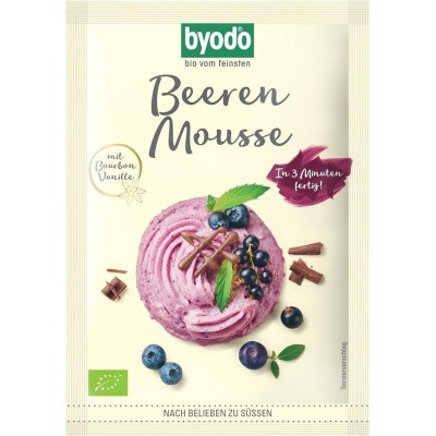 Mix pentru Mousse cu Fructe de Padure Fara Gluten Bio 30 grame Byodo foto