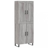 Cumpara ieftin Dulap inalt, gri sonoma, 69,5x34x180 cm, lemn compozit