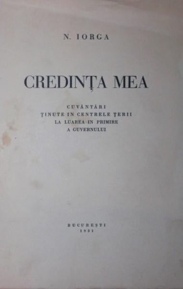 CREDINTA MEA