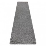 Covor, Traversa SOFFI shaggy 5cm gri - pentru bucătărie, hol și coridor, 60x300 cm