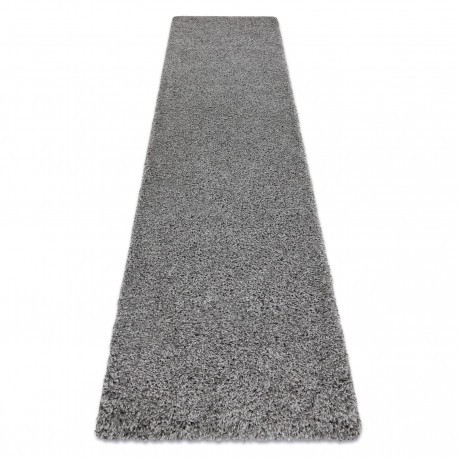 Covor, Traversa SOFFI shaggy 5cm gri - pentru bucătărie, hol și coridor, 70x200 cm