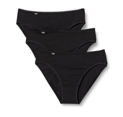 Set 3 chiloti pentru femei Sloggi 24 7 Cotton Tai C3P, negru, 44 - OUTLET foto