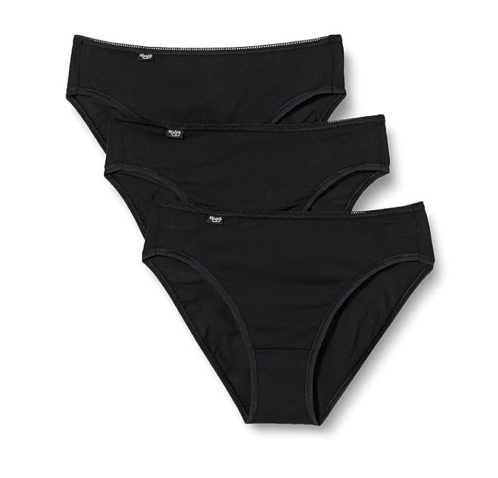 Set 3 chiloti pentru femei Sloggi 24 7 Cotton Tai C3P, negru, 44 - OUTLET