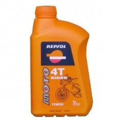 Ulei moto Rider 4T 15W50 1L, Repsol foto