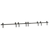 Cumpara ieftin Set feronerie pentru usi glisante, negru, 366 cm, otel