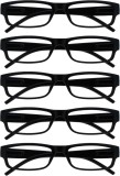 Set de 5 perechi de ochelari de vedere Opulize, negru, marimea +3.0