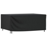 vidaXL Husă mobilier de grădină negru 225x143x90 cm impermeabilă 420D 364814
