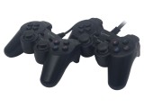 Gamepad Negru USB cu 16 Butoane și Cablu 1.4m