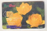 bnk card Cartele telefonice - Bulgaria - Bulfon - Flori - Trollius Europaeus