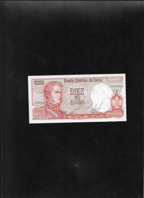 Rar! Chile 10000 escudos 1967(76) seria1414356 unc foto