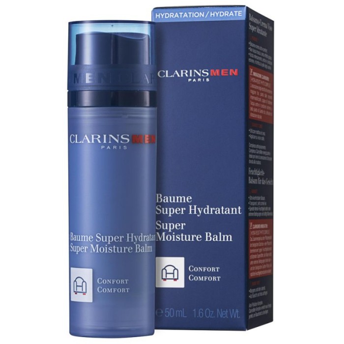 Clarins Men Super Moisture Balm Balsam hidratant de față pentru bărbați 50 ml