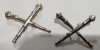 S 21 - semne de arma - metalice - artilerie - argintii