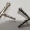 S 21 - semne de arma - metalice - artilerie - argintii