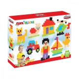 Set de joaca, cutie cu blocuri de construit, Click Blocks, Pilsan, 224 piese