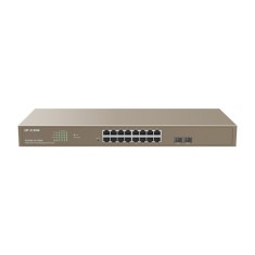 Switch 16 porturi PoE Gigabit, 2 porturi SFP Gigabit, Cloud Management - IP-COM G3318P-16-250W