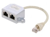 Splitter RJ45 8P8C dublu soclu-mufă