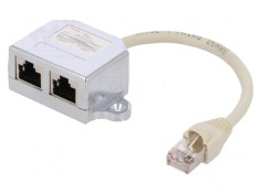 Splitter RJ45 8P8C dublu soclu-mufă