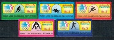 Pakistan 1984 - Jocurile Olimpice, sport, serie neuzata