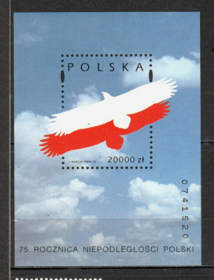 Polonia.1993 75 ani Republica-Bl. MP.280 foto