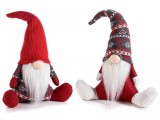 Cumpara ieftin Set 2 figurine Mos Craciun textil 26x12x38 cm
