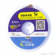 Consumabile 1.5M x 2.5 mm Mechanic Original Sucking Line BGA Desoldering Solder Wire BGA Tin Absorbtion Line For PCB Board Solder Clean Tool