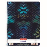 Caiet a4 80 file, cu spira, dictando, motiv new batik fearless, Herlitz