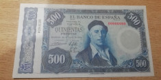 MDBS - BANCNOTA SPANIA - 500 PESETAS -1954 foto