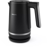 Fierbator cu perete dublu Philips HD9396/90 seria 5000, Capacitate de 1,7 l, Otel inoxidabil, 6 setari de temperatura, Baza la 360 de grade, Protectie