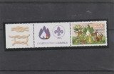 Slovenia 2007 - Europa CEPT, Cercetasi , dantelate,cu vigneta si tabs MNH,Mi.644, cota 5,5